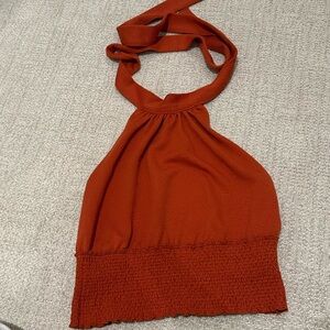 Free People Backless Halter Top